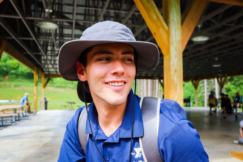 Cullan McNamara, founder of CampAds, at YMCA Camp Watia